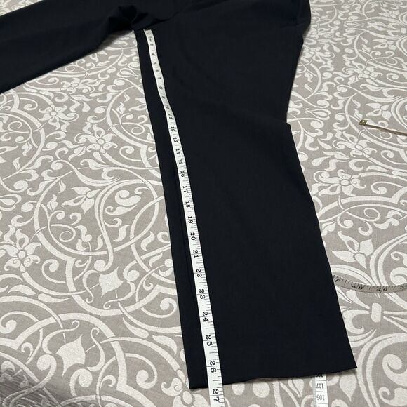 Nine West Pants Women M Black Pull On Crop Relaxed Mid Rise Preppy Office NWT - Picture 9 of 15